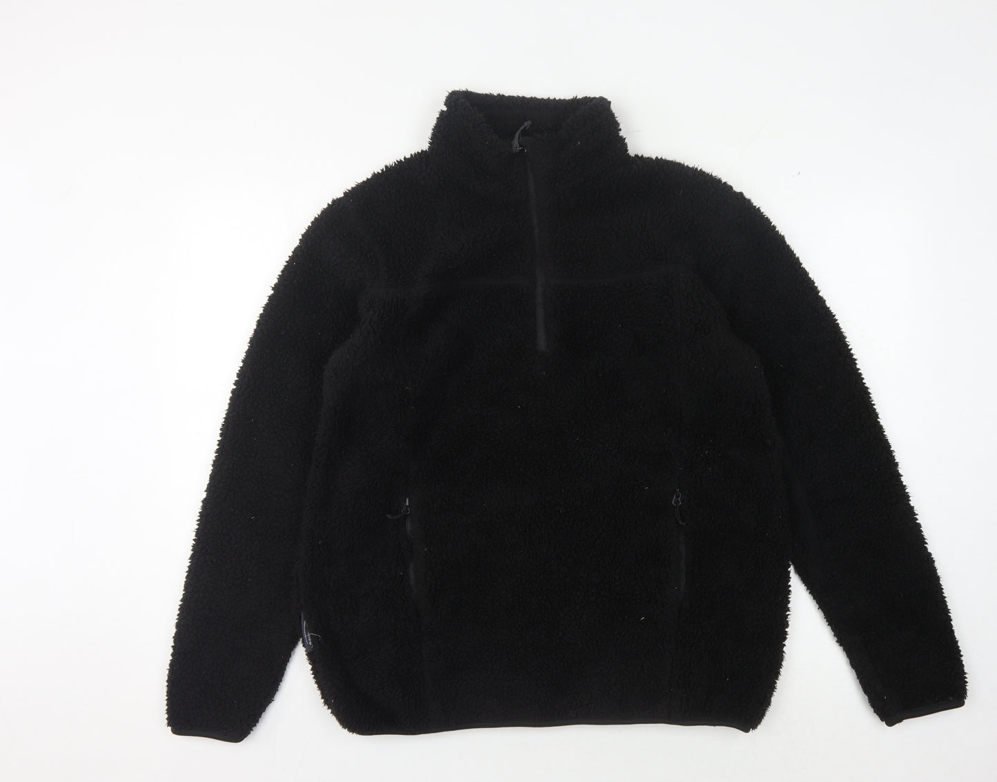 Mountainlife Unisex Black S Fleece Pullover Hoodie