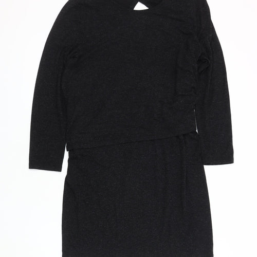 Pomodoro Women's Black Knee Length Dress Size 14