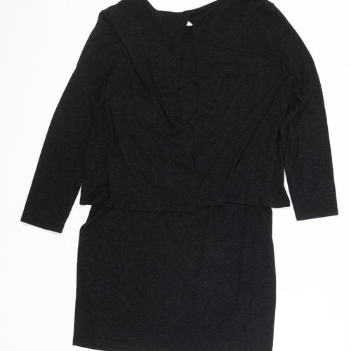 Pomodoro Women's Black Knee Length Dress Size 14