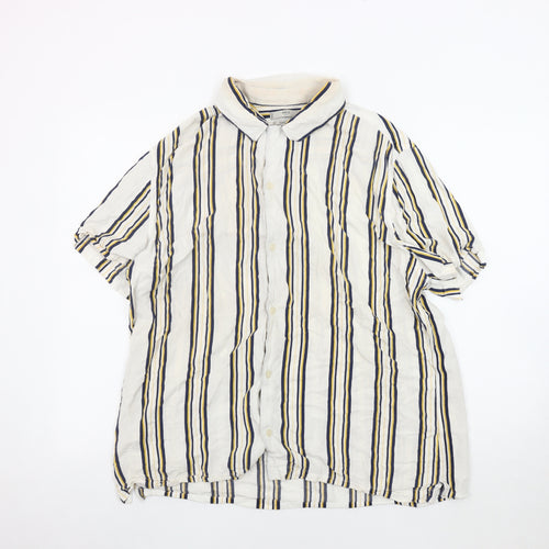 MNG Unisex Multicoloured Striped Button-Up Shirt