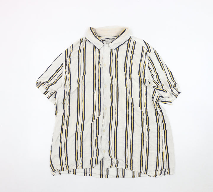 MNG Unisex Multicoloured Striped Button-Up Shirt