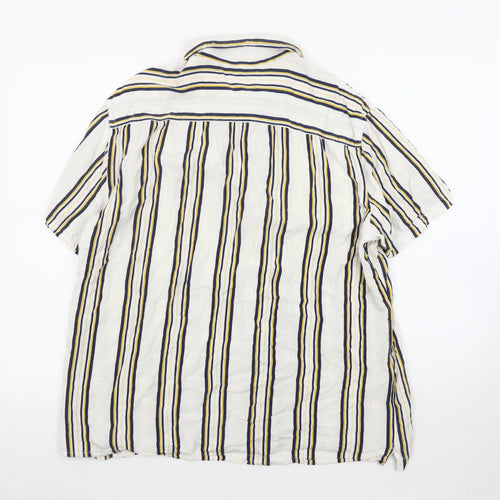MNG Unisex Multicoloured Striped Button-Up Shirt
