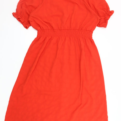 Marks and Spencer Women's Red Midi Dress, Size 18