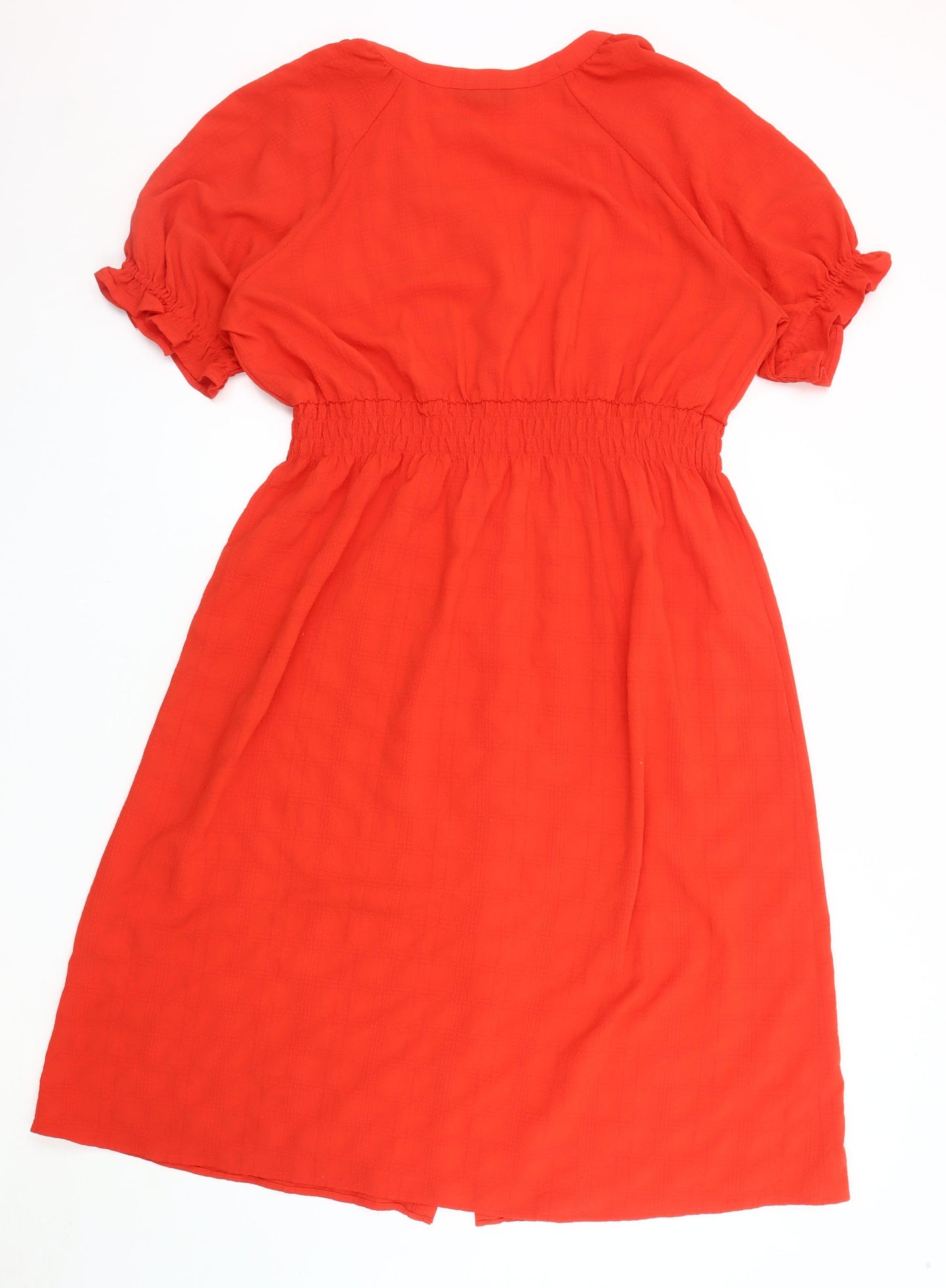 Marks and Spencer Women's Red Midi Dress, Size 18