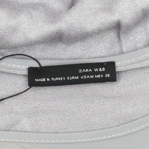Zara Women Grey Long Asymmetric Dress Size 10