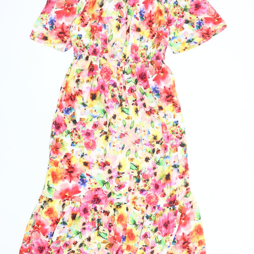 Next Women's Multicoloured Floral Dress Size 10