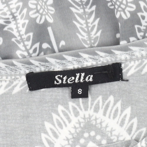Stella Women's Grey Paisley Blouse Tunic S