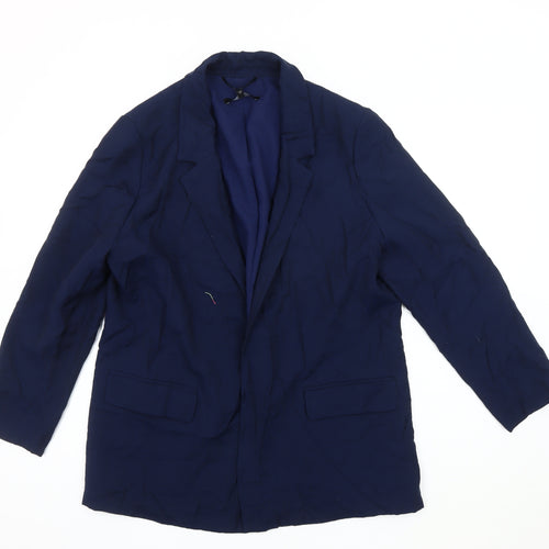 Next Women's Blue Blazer Size 16 Regular Fit Jacket