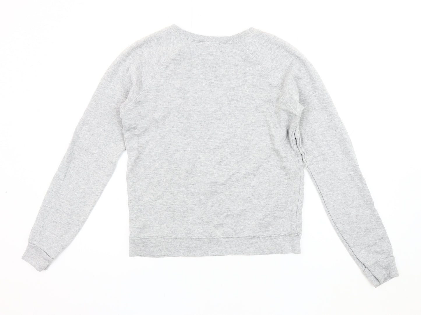 Topshop Women's Grey Bicycle Graphic Pullover Sweatshirt Size 10