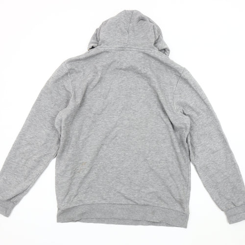 Stock & Hank Men's Grey L Pullover Hoodie Vintage Style
