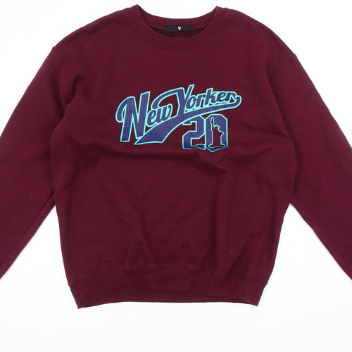 V by Very Men's Red M Pullover Sweatshirt