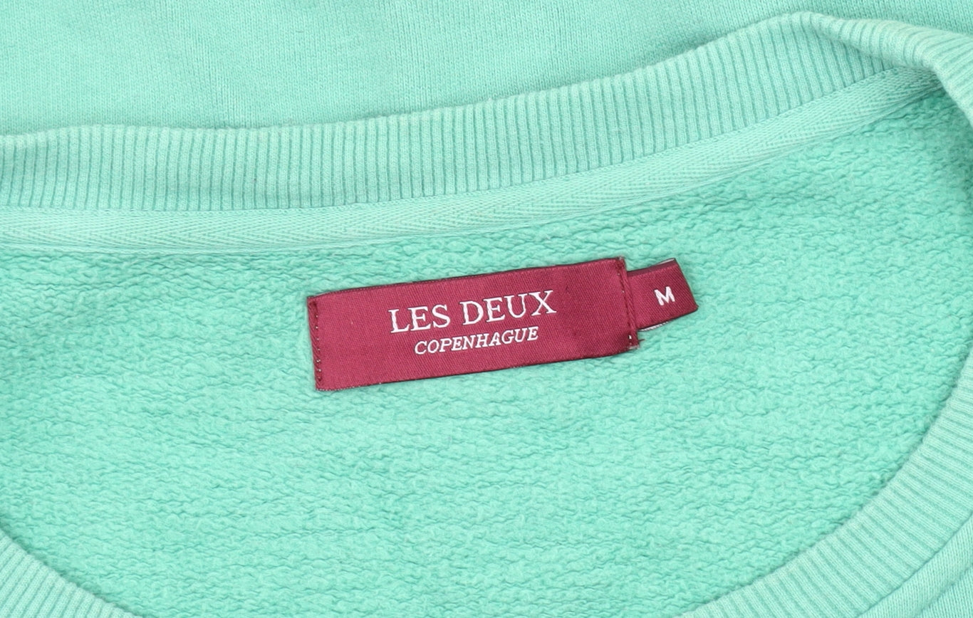 Les Deux Men's Green Pullover Sweatshirt M