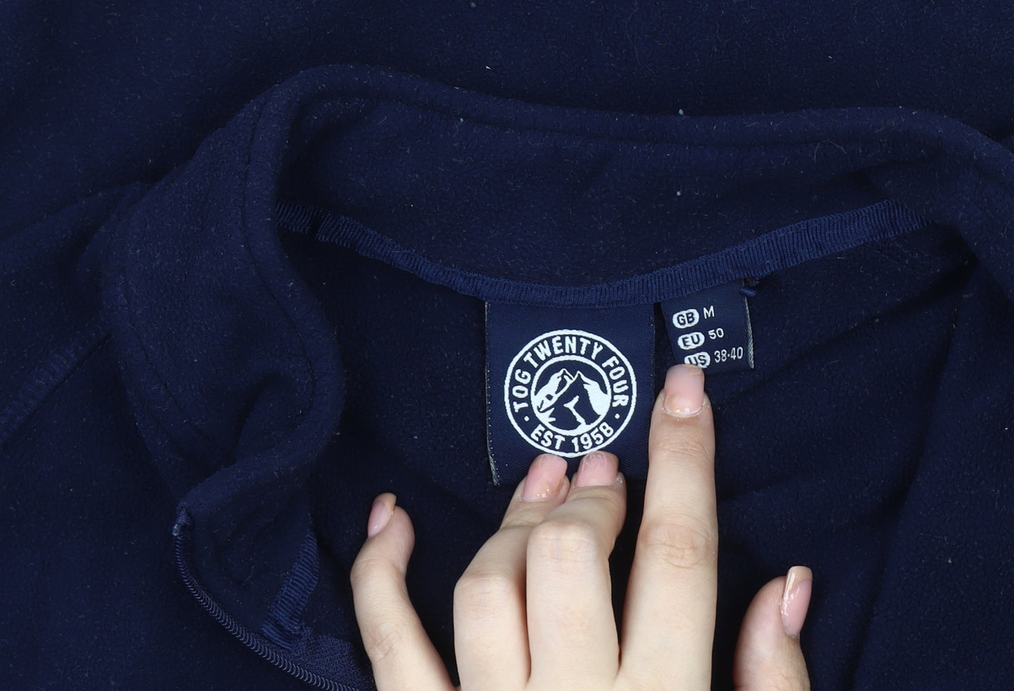 TOG TWENTY FOUR Men's Blue Fleece Pullover M