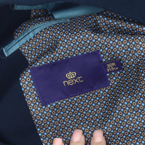 Next Men's Blue Blazer Size 36 Regular Fit