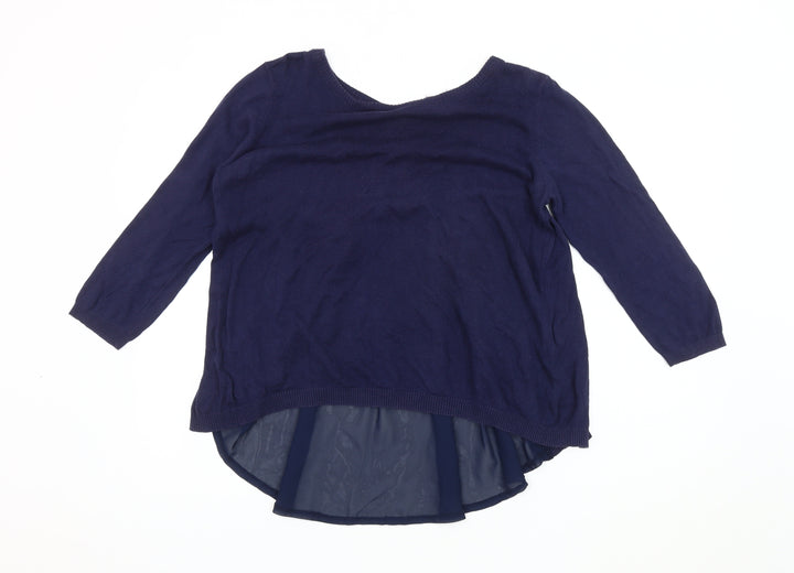 Vero Moda Women's Blue Cardigan, Size M, 3/4 Sleeve