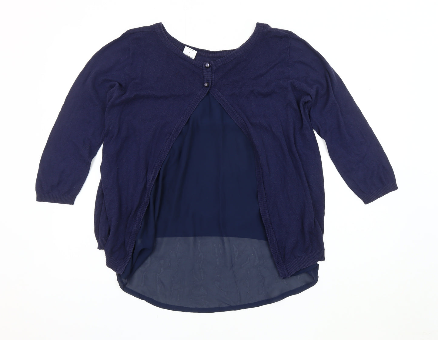 Vero Moda Women's Blue Cardigan, Size M, 3/4 Sleeve