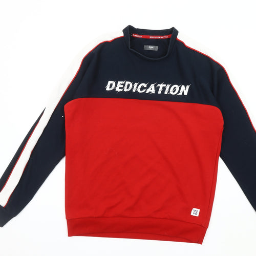 Max Men's Red Blue Sweatshirt S Pullover Graphic