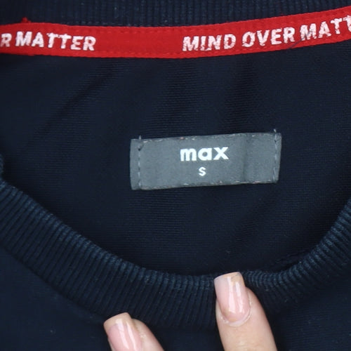 Max Men's Red Blue Sweatshirt S Pullover Graphic