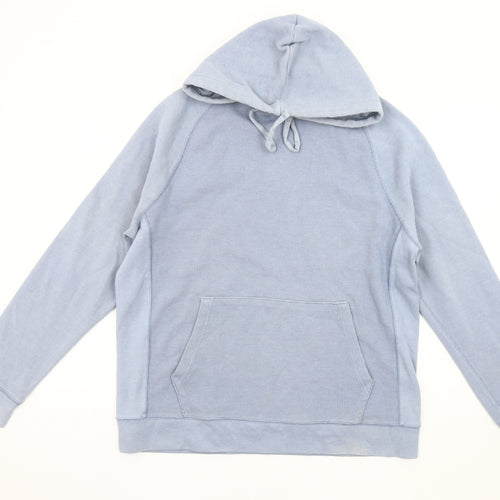 Lands' End Blue Men's Pullover Hoodie L