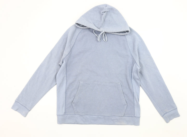 Lands' End Blue Men's Pullover Hoodie L