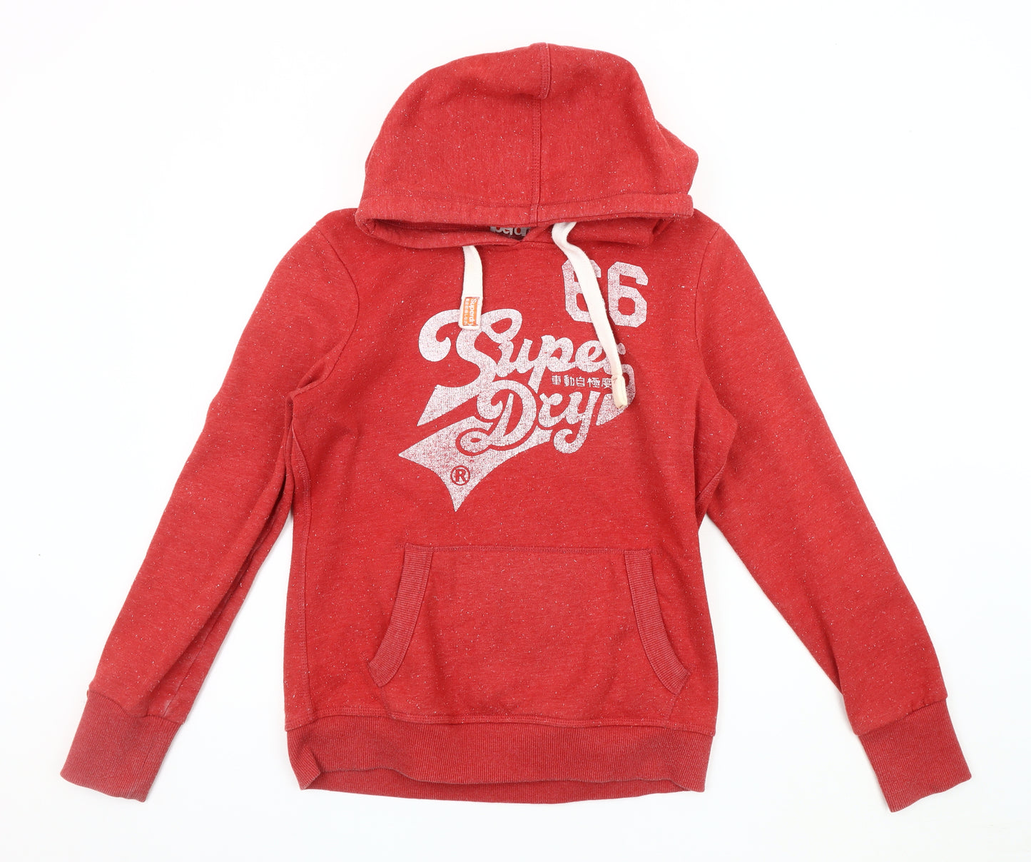 Superdry Men's Red Pullover Hoodie Size L