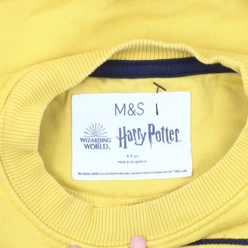 Marks and Spencer Boys' Yellow Harry Potter Sweatshirt 8-9
