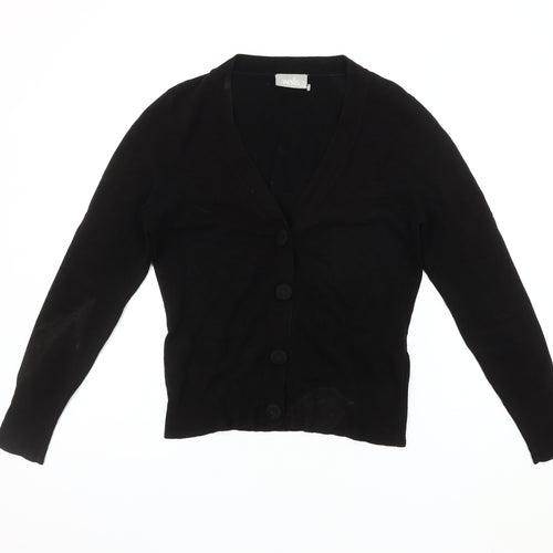 Wallis Women's Black V-Neck Cardigan Size 12