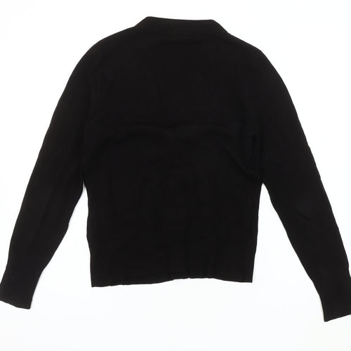 Wallis Women's Black V-Neck Cardigan Size 12