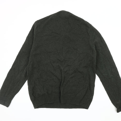 Marks and Spencer Men's Green Wool Pullover Jumper L