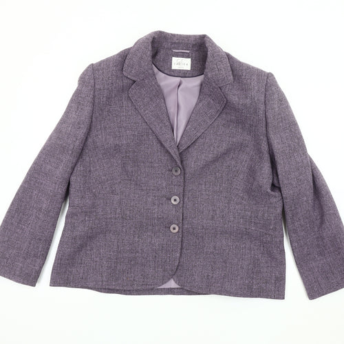 Eastex Women's Purple Blazer - Size 18