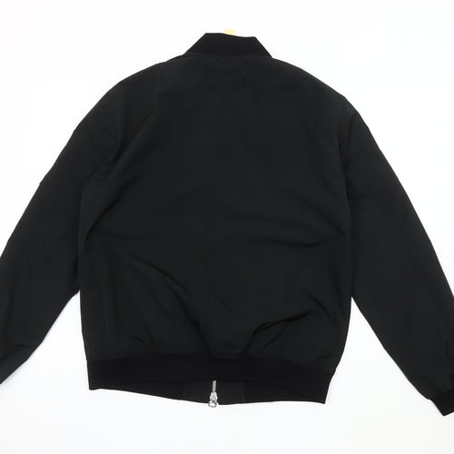Brixtol Men's Black Bomber Jacket Medium Casual