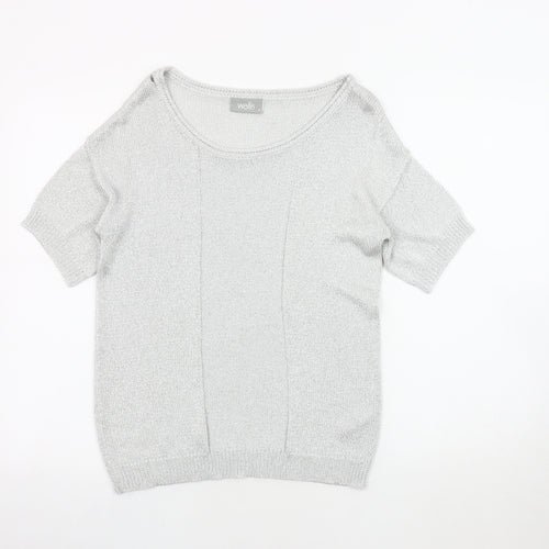 Wallis Silver Knit Pullover Jumper, Women's S