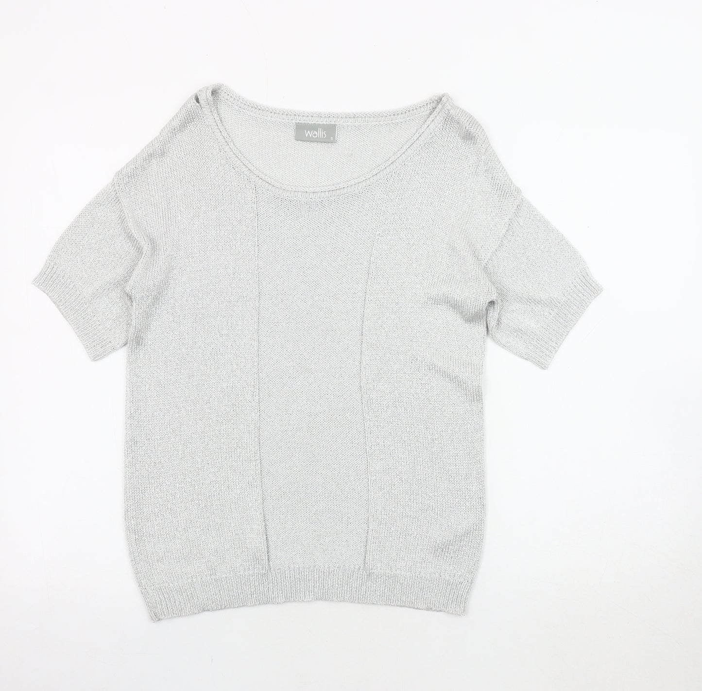 Wallis Silver Knit Pullover Jumper, Women's S