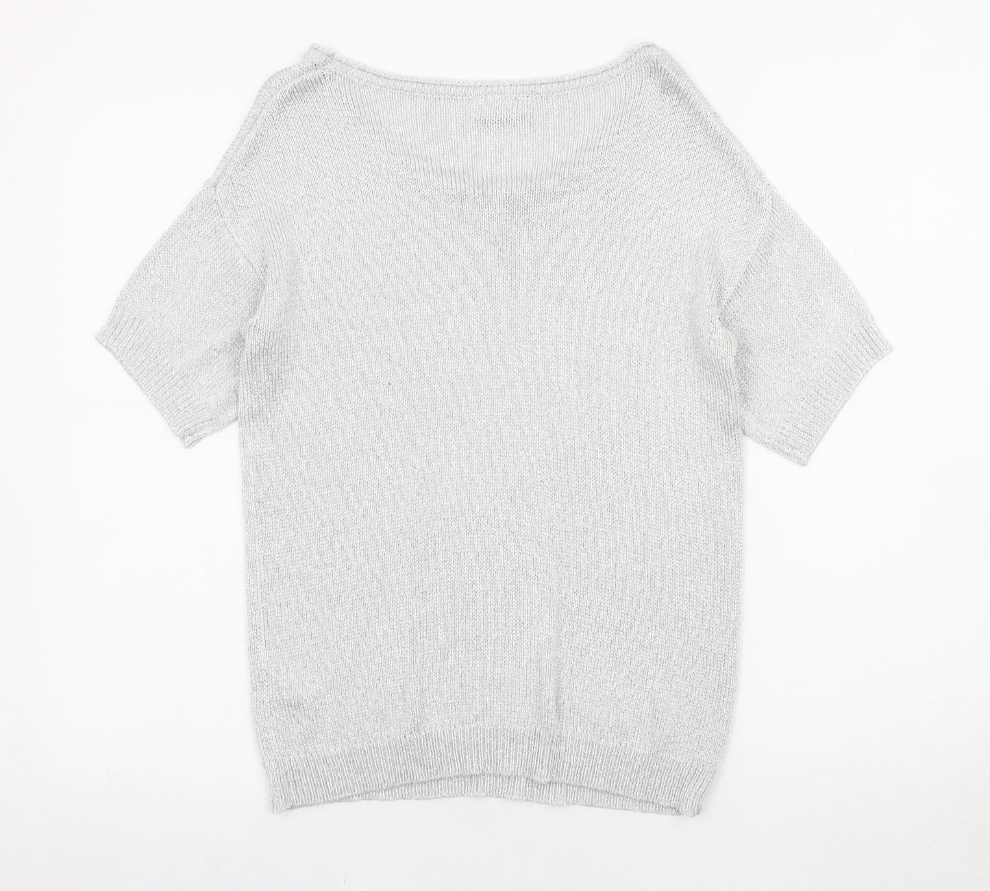 Wallis Silver Knit Pullover Jumper, Women's S