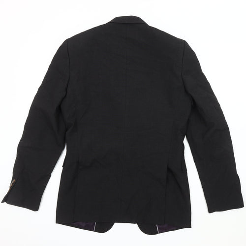Fellini Men's Black 36L Single-Breasted Blazer