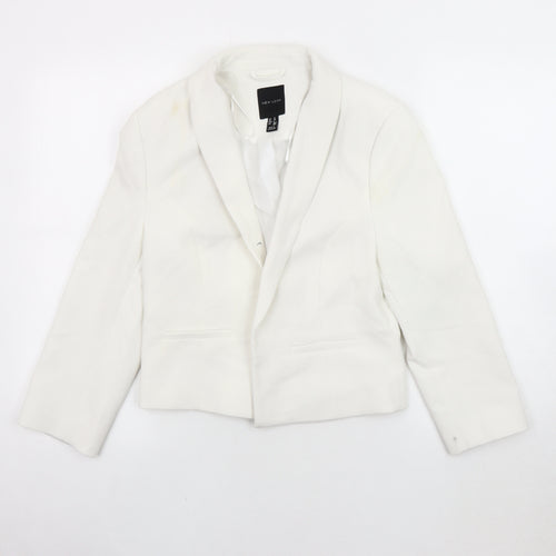 New Look Women's White Blazer Size 10