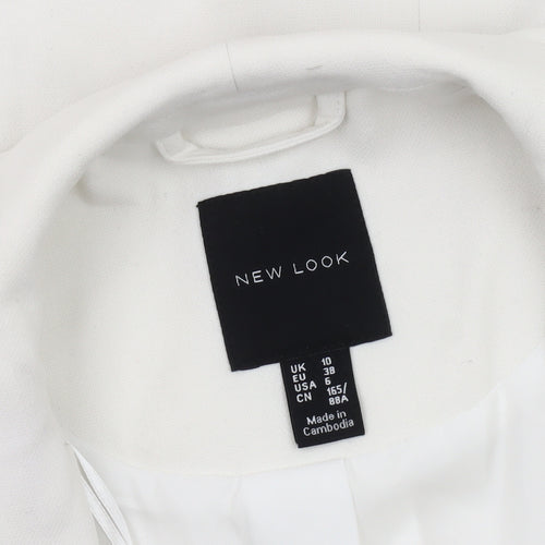 New Look Women's White Blazer Size 10