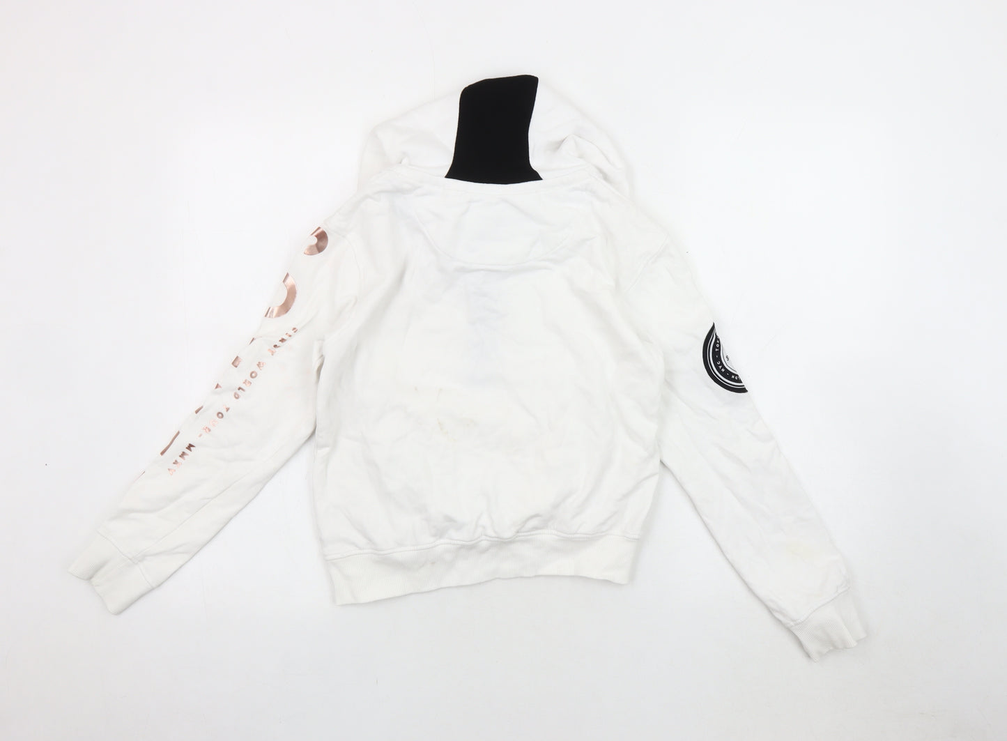 Sonneti Girls White Hoodie 12-13 Years with Zip Pockets