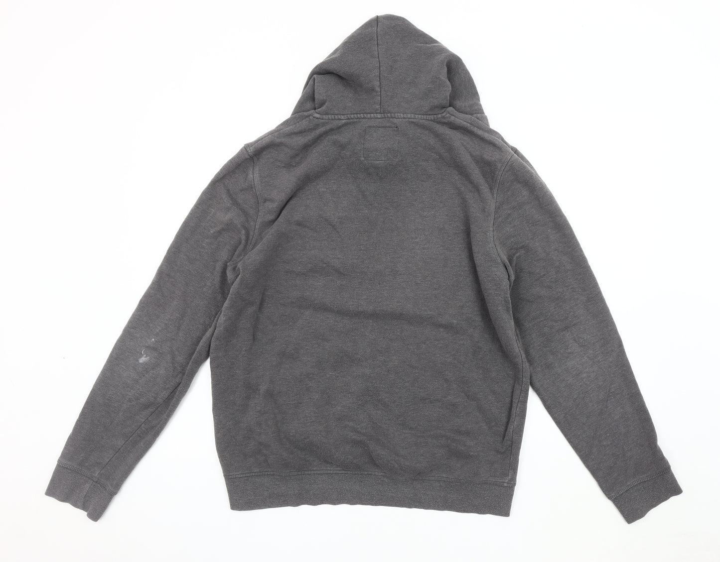 Clockhouse Men's Grey Graphic Hoodie Size L