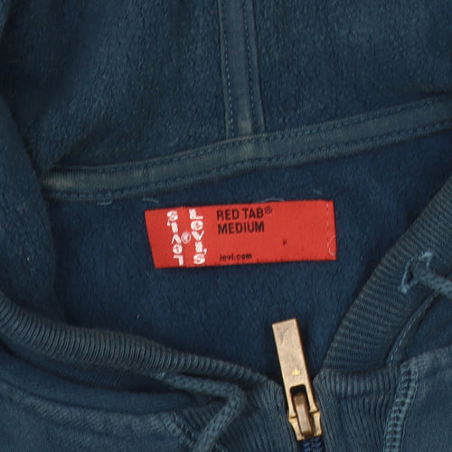 Levi's Men's Blue Hooded Jacket Medium