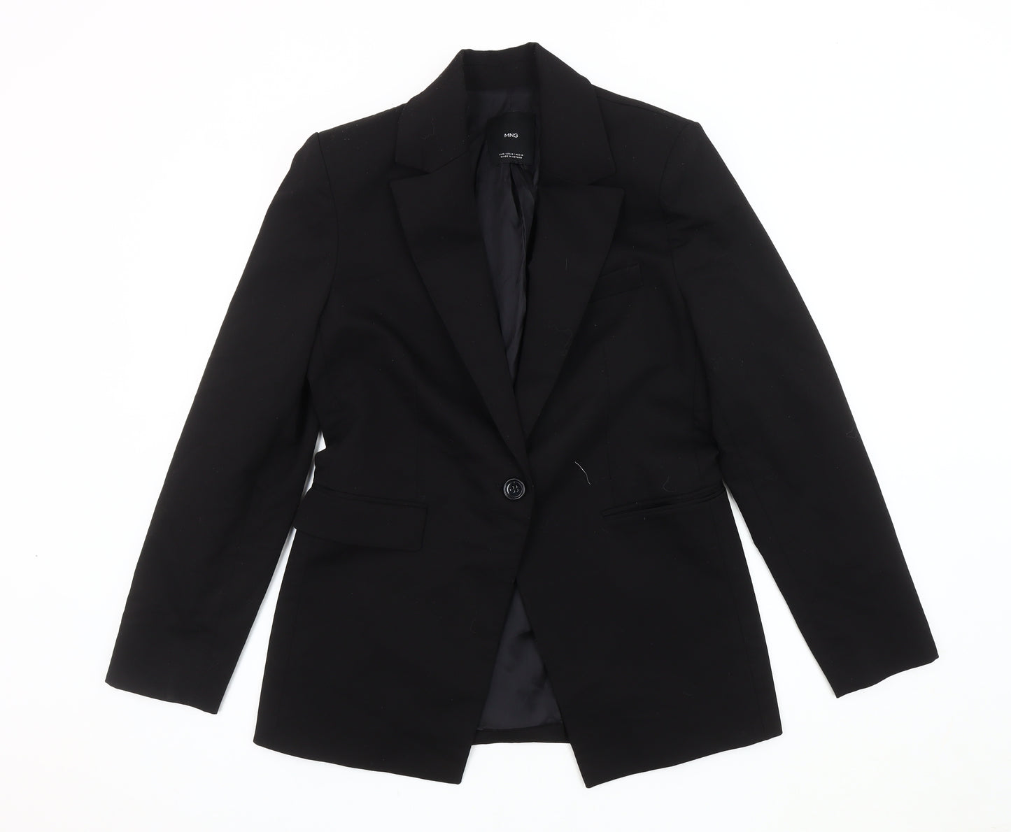 MNG Women's Black Classic Blazer, Size M, Formal
