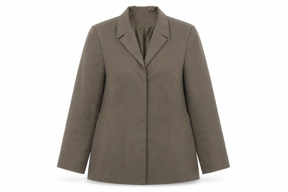 Front view of Anne Brooks Women's Brown Blazer, size 12
