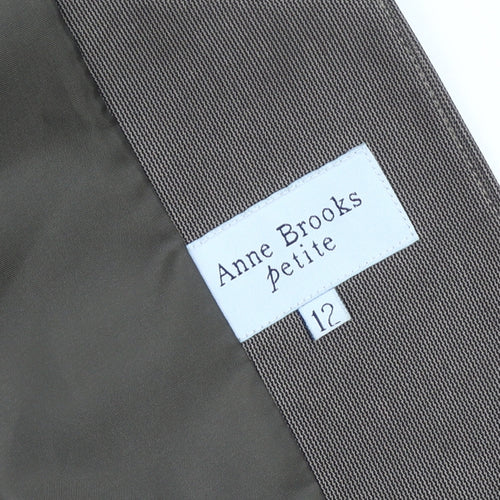 Anne Brooks Women's Brown Blazer, Size 12