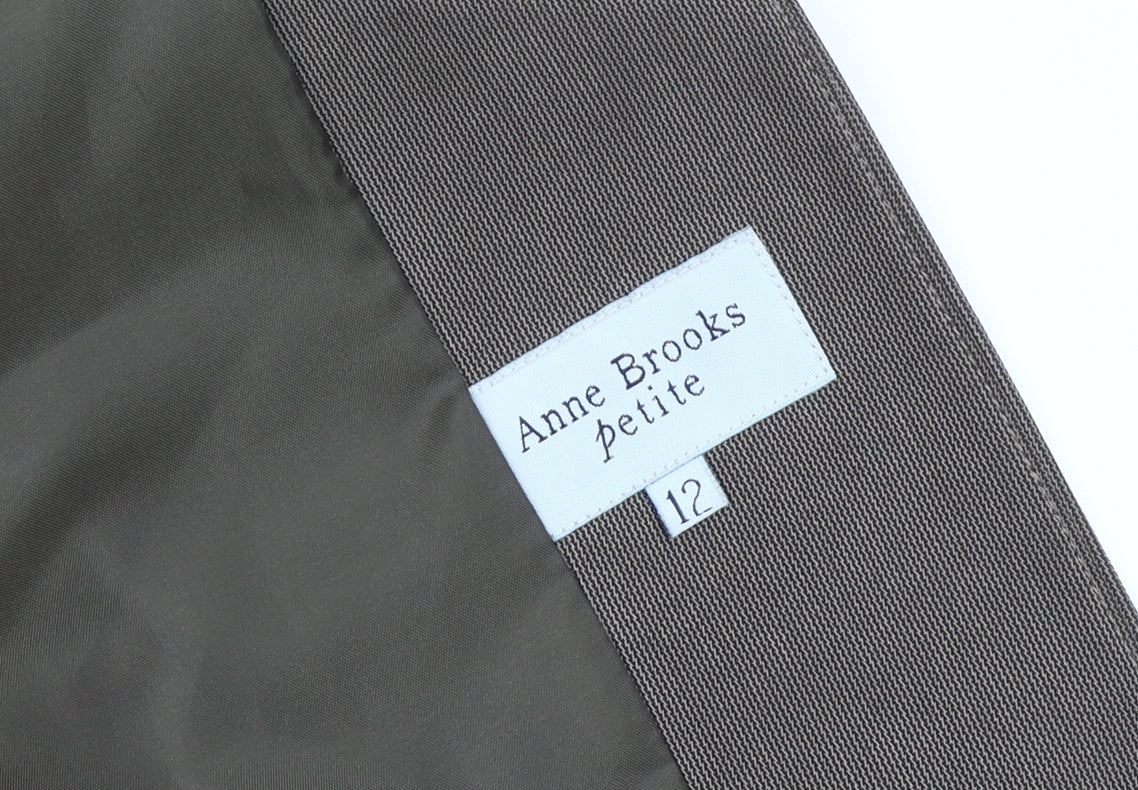 Anne Brooks Women's Brown Blazer, Size 12