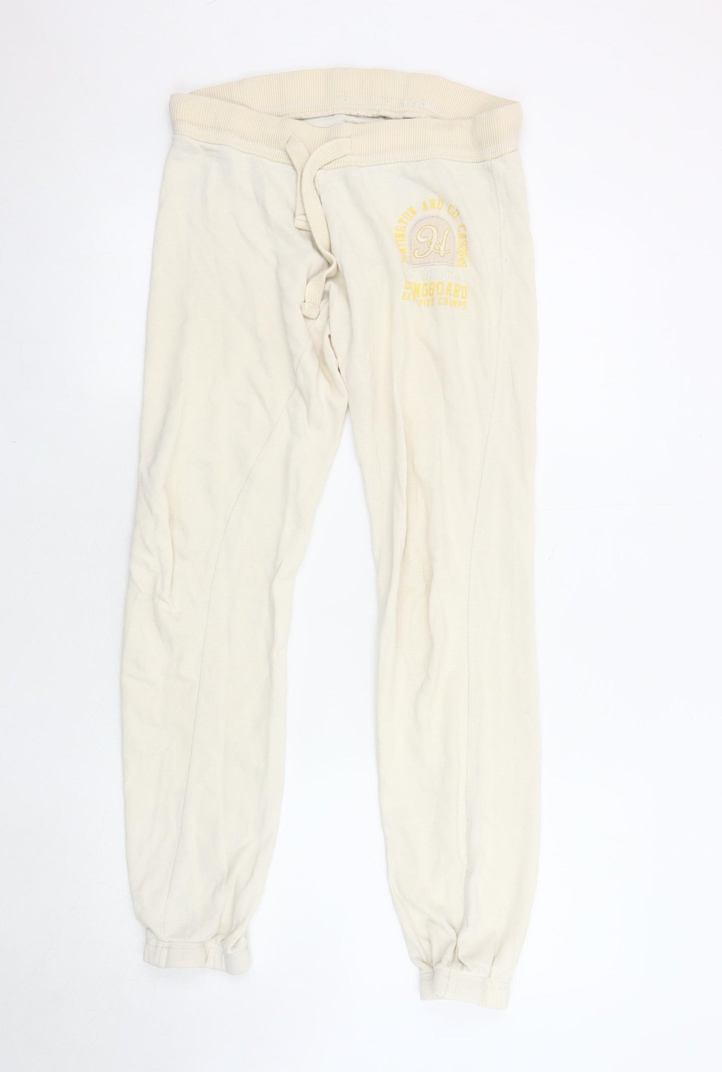 Huntington & Co Beige Unisex Jogger Trousers - Size S