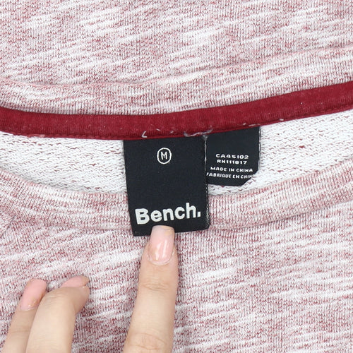 Bench Women's Red Cotton Blend Jersey Sweatshirt Size 10