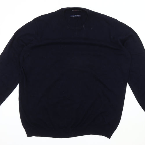 Charles Tyrwhitt Men's Black 2XL Pullover Jumper