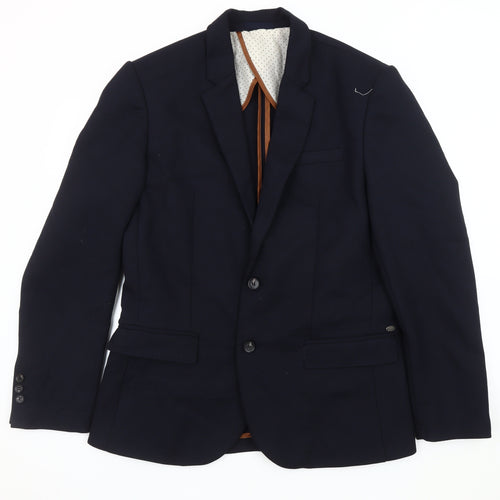 River Island Men's Blue Blazer, 42, Business Formal