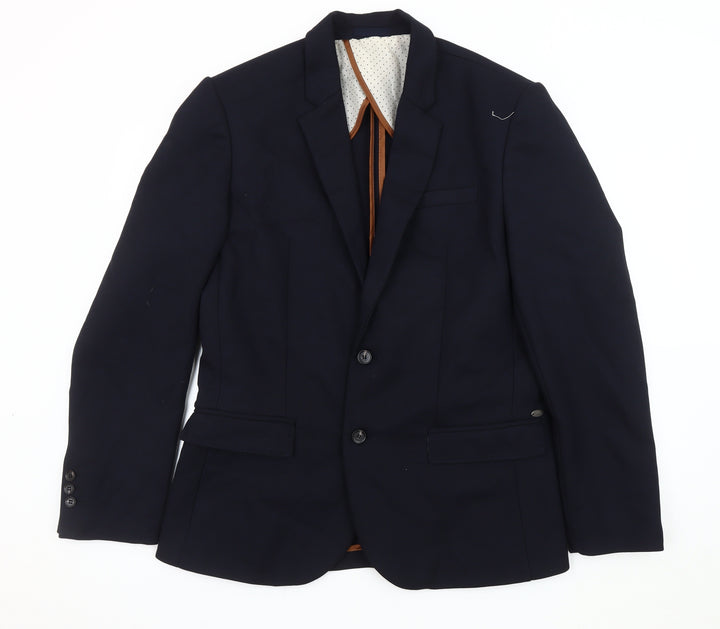 River Island Men's Blue Blazer, 42, Business Formal