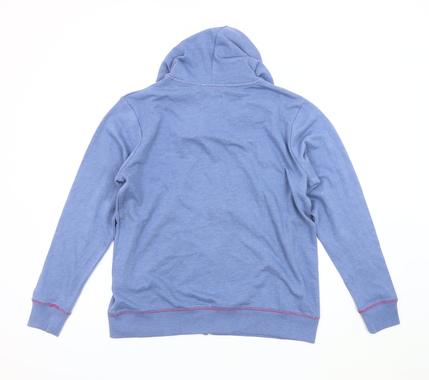 Adore Women's Blue Hooded Cotton Jacket, Small, Casual